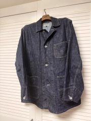 新同】Waste Twiceデニムカバーオール 36シャンブレー フルカウント