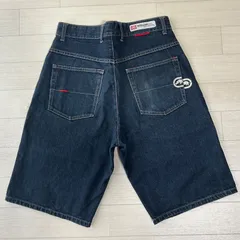 ECKO UNLTD エコー アンリミテッド デニム ハーフパンツ W32 インディゴ【古着】M5059IKE【匿名配送】のサムネイル