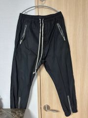 rickowens サルエルパンツ ブラック 48 ごみちゃんずサンバイザー 