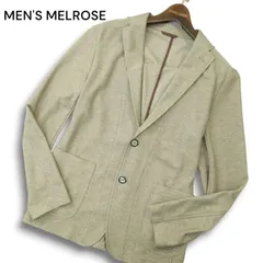 MEN'S MELROSE メンズメルローズ 春夏 スリム★ 2B アンコン テーラード ジャケット Sz.3　メンズのサムネイル