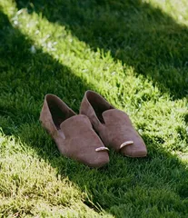 ジャンビニ レディース シューズ スリッポン・ローファー スエード Gianni Bini x Sydney Silverman Flay Suede Pierced Ornament Loafers Pecan Pie