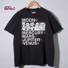 美少女戦士 セーラームーン Sailor Moon Tシャツ L ブラック キャラT アニメT Y2K ストリート 古着 T092