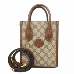 GUCCI GGパターン デニム ミニトートバッグ ショルダー付き | Mercari