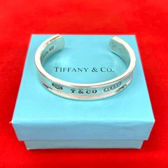 極 美品 TIFFANY&Co. ティファニー ナロー バングル シルバー925