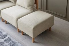 IKEA オットマン スツール ブークレ調 ストックマン - メルカリ