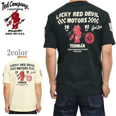 テッドマン TEDMAN TDSS-576 半袖Tシャツ ラッキレッドデビルモータース メンズ トップス tdss-576のサムネイル
