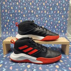 adidas スニーカー ブラック レッド 26cm - メルカリ