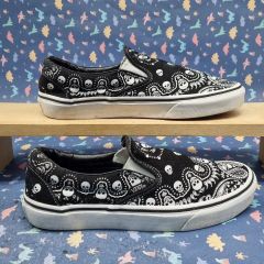 希少90s USA製直後Vans ミッキーコラボ/ブラック/スエード切替27.5 
