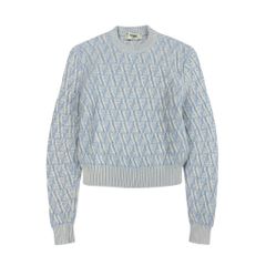 Ie27 FENDI フェンディ 2024年 ズッカ柄 クルーネック ニットセーター