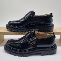 美品 UN3D. POINT PLUMP LOAFER 23.5cm 黒 厚底 - メルカリ