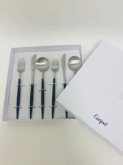 クチポール ゴア ディナー 6点セット クチポール純正 ギフト ボックス カトラリー ブラック 箱入り Cutipol GOA BLACK 【スプーン2本 フォーク 2本ナイフ2本】6点 6本 ギフトBOXセット　20260527-02のサムネイル