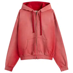 マルタンマルジェラ メンズ アウター パーカー・スウェット ヴィンテージ Maison Margiela Vintage Washed Shrunked Hoodie Vintage Red レッドのサムネイル