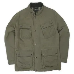 バナナリパブリック Banana Republic 00s 2000年代 スタンドカラージャケット バナリパ インターナショナル モーターサイクル USA ヴィンテージ アメリカ 古着 オリーブグリーン M【中古】のサムネイル