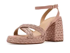 カスタ ニエール レディース シューズ ヒール サンダル CASTANER Valeriette Raffia Sandals Rosa Empolvadoのサムネイル