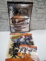 [F2-51]◎중고 A4클리어 포스터＆스티커 세트 양염＆불치화＆카스미＆솥 [이치반쿠지