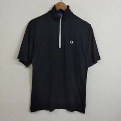 L1122】FRED PERRY 鹿の子 ボーダーTシャツ サイズS グリーン - メルカリ