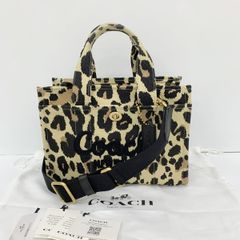極美品 COACH カーゴ トート 26 トートバッグ 2way レオパード | Mercari