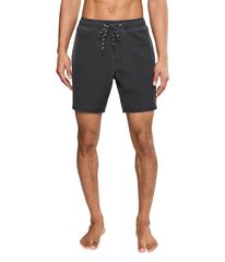 Salty Crew Men's Swimwear Shorts - Seadog Volley Black