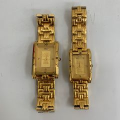 ELGIN エルジン ペアウォッチ 999.9 ゴールド インゴット 天然ダイヤ