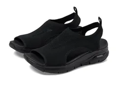 スケッチャーズ レディース シューズ ヒール SKECHERS Arch Fit City Catch BlackBlack ブラックのサムネイル