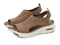スケッチャーズ レディース シューズ ヒール SKECHERS Arch Fit City Catch Mocha モカのサムネイル