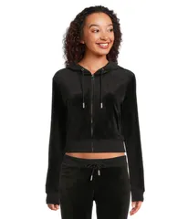 ジューシークチュール レディース アウター パーカー・スウェット Juicy Couture Ombre Hotfix Classic Juicy Hoodie Liquoriceのサムネイル