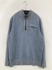 JOSEPH ABBOUD ジョゼフアブード ニット/セーター L ブルー ウール・ニット 無地 ミドル丈 長袖 タートルネック/ハイネック メンズのサムネイル
