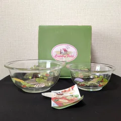 【未使用】昭和レトロ ナルミ クックマミー 耐熱ガラス ボウルセット 大・小 箱・解説書付のサムネイル