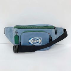 COACH コーチ ティールカラーボディバック - メルカリ