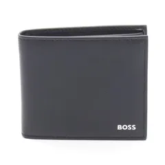 ヒューゴボス HUGO BOSS 二つ折り財布 50546152001 ブラック レザー 二つ折り財布 メンズ 新品のサムネイル