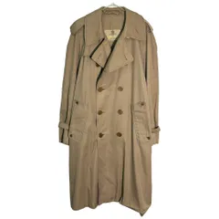 60年代 イングランド製 Aquascutum アクアスキュータム トレンチコート ヴィンテージ ユーロ ベージュ(メンズ L相当)中古 古着 Y2004のサムネイル