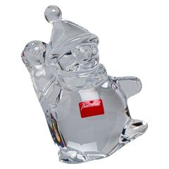 Baccarat バカラ クリスマス オブジェ 置き物 スノーマン クリア