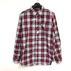 ワコマリア WACKO MARIA オンブレチェック シャツ S 赤 キムタク
