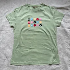 新品未使用　MCM Legere　Tシャツ　Mサイズ　グリーン　タグ付き　ちびTシャツ　ミニTシャツ　ミニ丈　Y2K　半袖のサムネイル