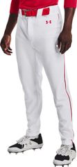 언더 아머 맨즈 하의 캐주얼 팬츠 Under Armour Mens Gameday Vanish Piped Baseball Pants WhiteRed 화이트