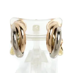 CARTIER カルティエ K18WG ホワイトゴールド K18PG ピンクゴールド K18YG トリニティ クラシック ピアス 8.9g レディース 中古 美品のサムネイル