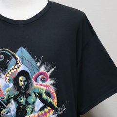 【ジャスティスリーグ】アクアマン Tシャツ メンズ XL 新品 未使用 黒 映画T ブラック オーバーサイズ ザックスナイダー ワーナーブラザース 海外限定 日本未発売 半袖 アメリカ購入
