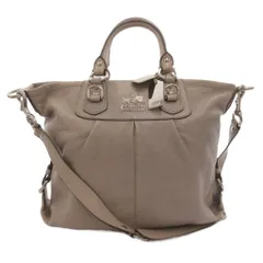 コーチ COACH マディソンレザージュリアン ショルダーバッグ ハンド 2WAY ロゴ プレート レザー グレー 12935 /FF ORG