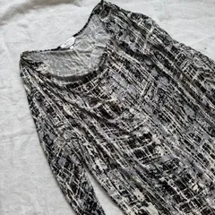 中古　Max Mara カットソー WEEKENDLINE マックスマーラ　柄　チェック柄　ヒョウ柄のサムネイル