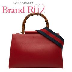 グッチ 453767 バンブー ニムフェア 2WAY ハンド ショルダーバッグ 