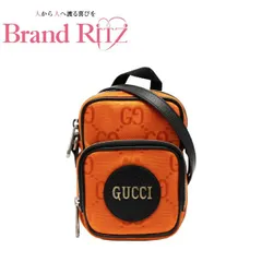 中古 グッチ オフ ザ グリッド GG ショルダーバッグ 643882 ナイロン Aランク オレンジ ユニセックス GUCCI 【送料無料】【三田店】