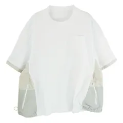 Sacai サカイ 22SS 22-02734M スポーツ ミックス ナイロン 切替 Tシャツ カットソー ホワイト系 3【中古】のサムネイル