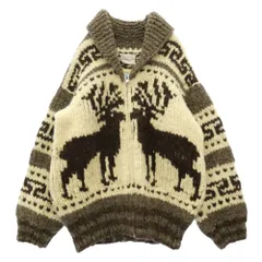 ヴィンテージ VINTAGE genuine cowichan sweater カウチン ニット セーター ブラウン系 不明【中古】のサムネイル