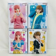 아오의 자코 프라이즈 피규어 4개 정리 세트 / 가노 치나츠 나비노 히나 유니폼 문화제 ver. BANDAI