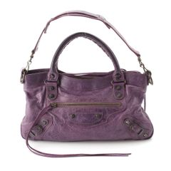 バレンシアガ BALENCIAGA 115748 シティ ハンドバッグ パープル - メルカリ