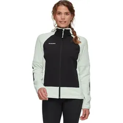 マムート レディース アウター ジャケット・ブルゾン フーデッドジャケット ジャケット Mammut Massone ML Hooded Jacket Womens Silver SageBlackのサムネイル