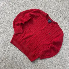 7 ポロラルフローレン キッズ ケーブルニット 0527J