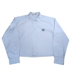 "MIU MIU" MIU Logo Cropped L/S Shirtのサムネイル