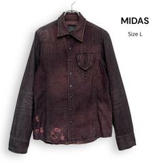 Y2K ARCHIVE MIDAS ダメージ加工デニムジャケット M 00s - メルカリ