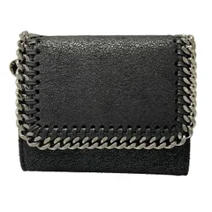 stellamccartney(ステラマッカートニー) 3つ折り財布 ファラベラ 431000 黒×シルバー